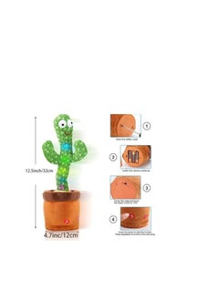 Dancing Cactus Plush Toy with Music, Light-up LED, 30 cm, Green - pzsku/Z446D64050390313CFB7EZ/45/_/1736522989/3b600d9f-c6f8-4472-98ec-c8051a4baa5c