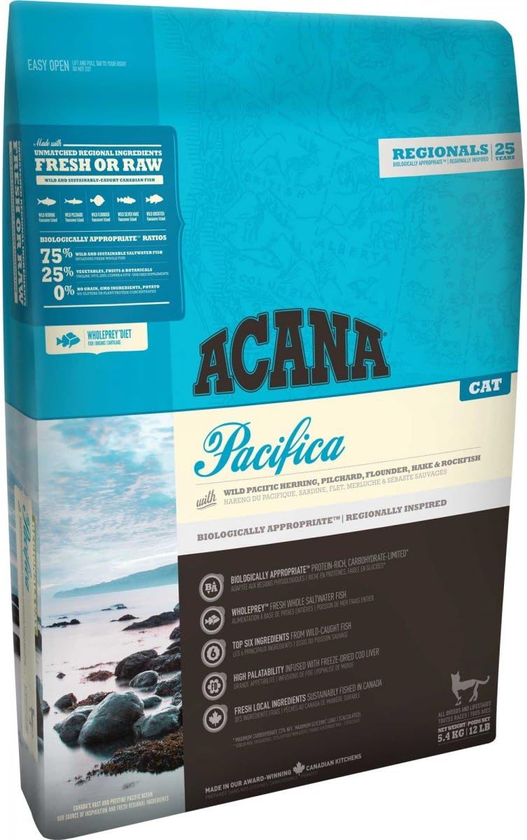 acana أكانا باسيفيكا طعام جاف للقطط عالي البروتين - 4.5 كجم - Image 3
