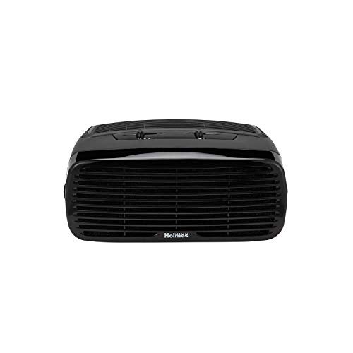 Holmes Desktop HEPA-Type , 3 Speeds plus Optional Ionizer small Air Purifier, HAP242B-U, Black - Image 3