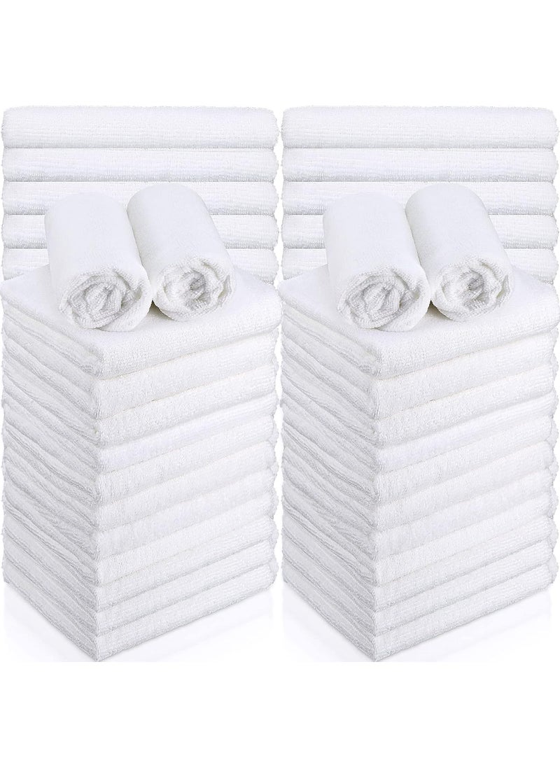 Shimeyao - Shimeyao 36 Pack Bleach Proof Salon Towels, Microfiber Absorbent Towels for Hair Facial, Lint Free Hand Towels, Bleach Resistant Gym Towel for Home Salon Spa Barber, 16 x 27 Inches(White) - Image 1