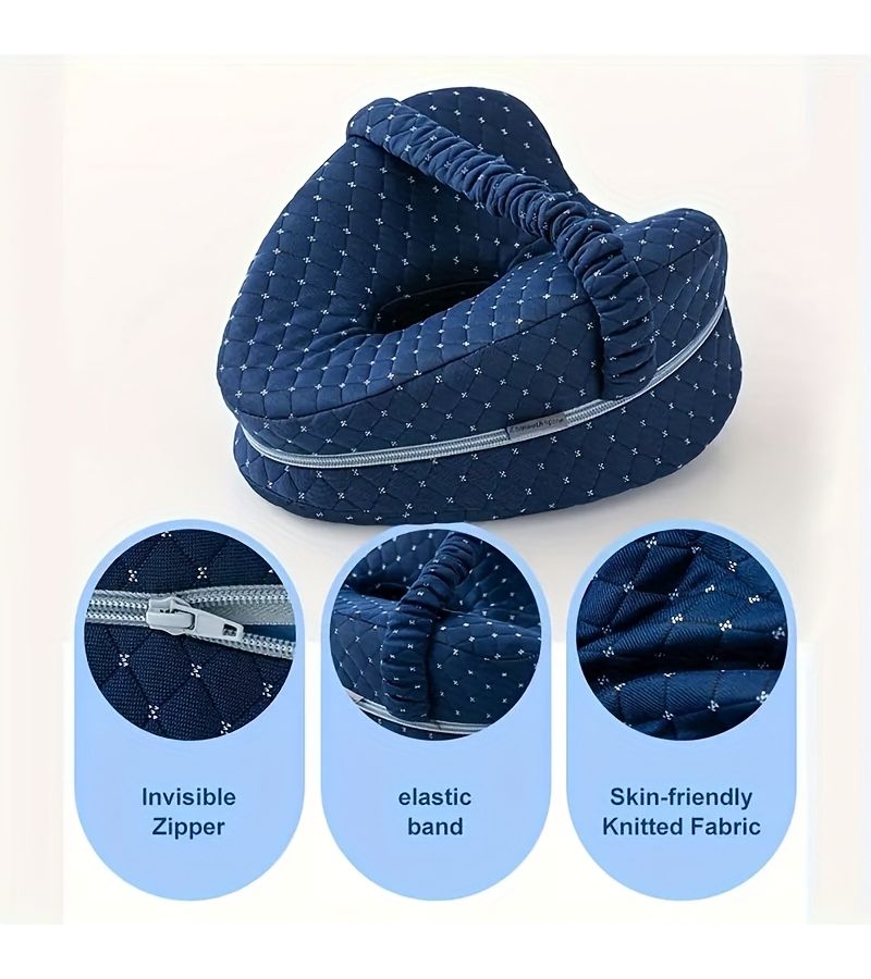 Ergonomic Side Sleeping Leg Pillow with High Density Adjustable Strap Blue Hand Washable Portable Design Ideal Gift for Side Sleepers Comfortable Sleep Aid - Image 4