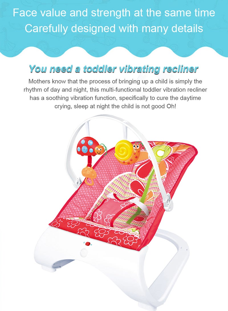 ما بيبي كرسي هزاز كهربائي للأطفال، خفيف الوزن، أرجوحة للأطفال مع موسيقى، يمكن الاستلقاء أو الجلوس 62*50*58 سم - Image 2