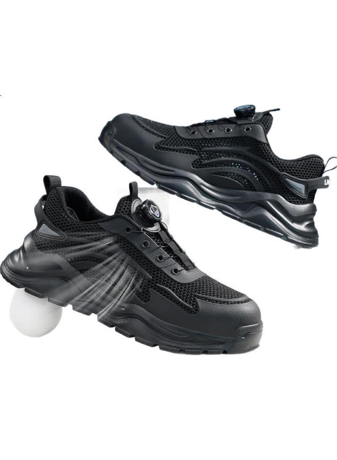 Blue Gull Shield Blue Owl Shield Safety Shoes For Men, Lightweight Breathable Steel Toe Cap Puncture-Resistant Construction Site Work Functional Shoes D211Bn 41 - Image 3