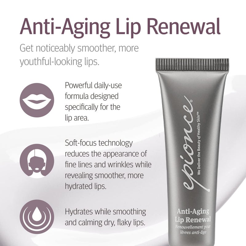 Epionce Anti-Aging Lip Renewal - Skin Barrier Repair Lip Treatment Balm with Dimethicone, Ceramides, Glycerin & Shea Butter, Hydrating Lip Balm Serum - Image 2