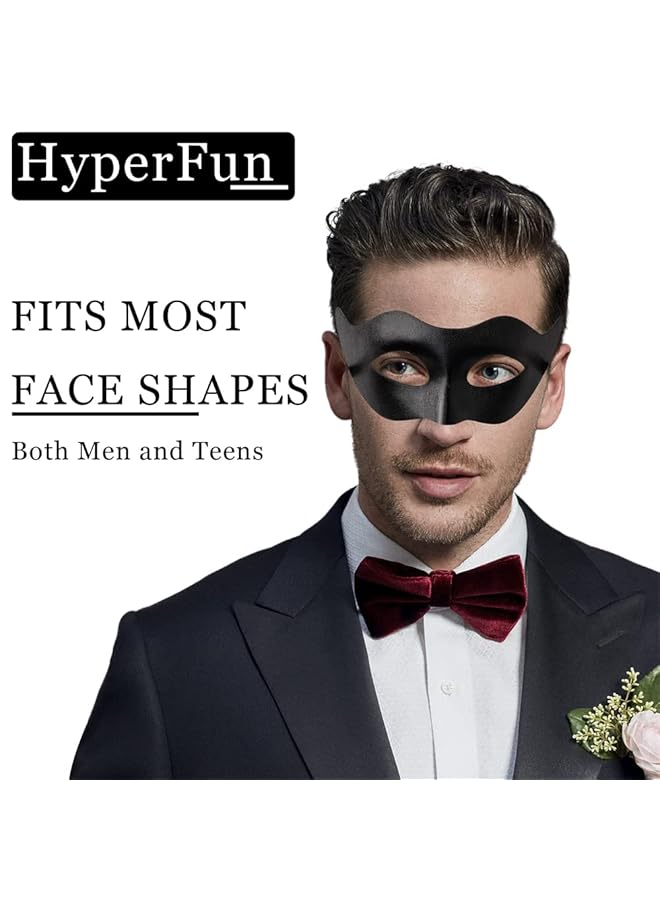 erorex Masquerade Mask For Men Classic Vintage Venetian Mens Mask Lightweight Gentle Specially For Costume Theme Parties Cosplay Mardi Gras Super Hero Mask Accessory One Size Black - Image 2