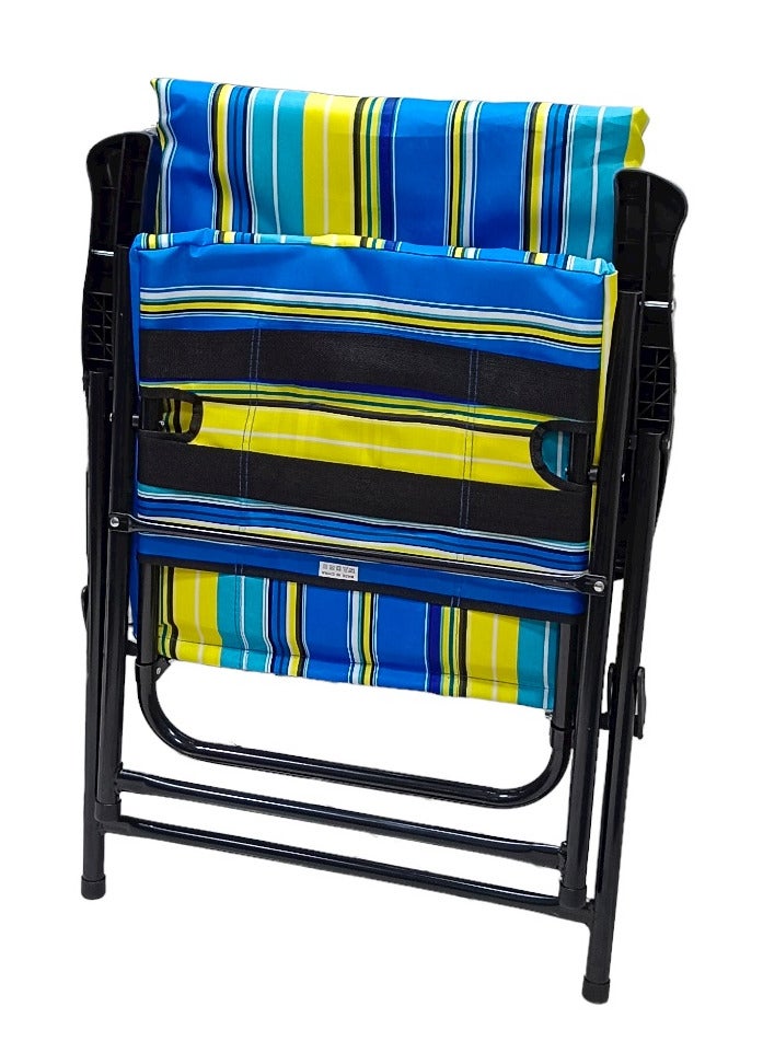 GO2CAMPS كرسي تخييم قابل للطي مع وسادة جودة ممتازة/كرسي شاطئ/كرسي حديقة/كرسي صيد/كرسي نزهة - Image 3