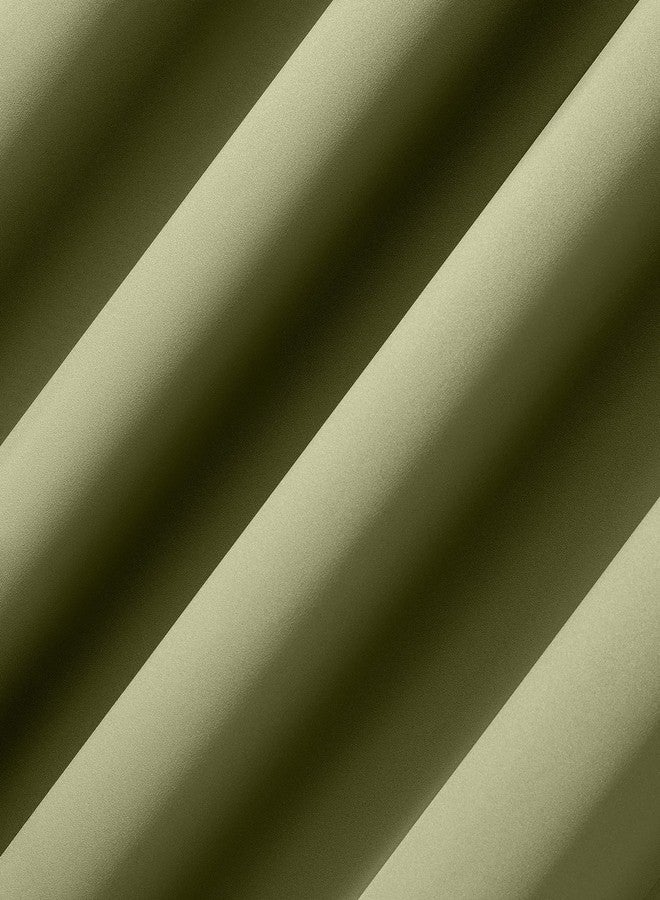 Sun Zero Nordic 2-Pack 2-Pack Theater Grade Extreme Total Blackout Grommet Curtain Panel Pair, 52" x 84", Sage Green - Image 4