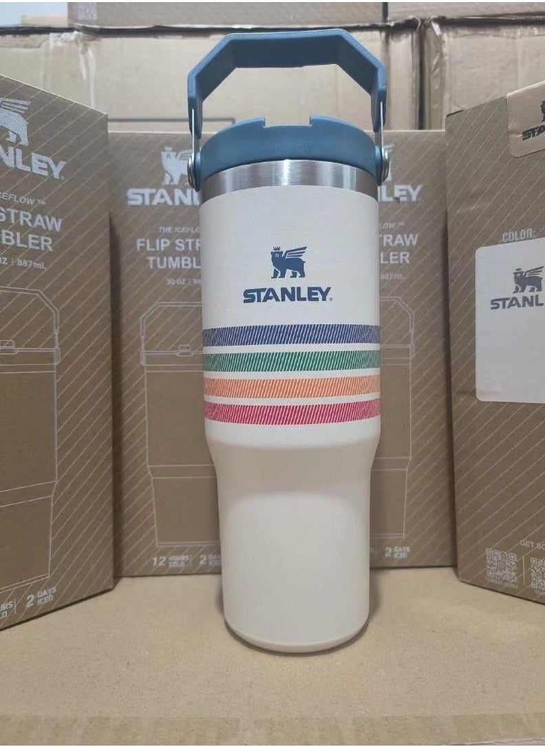 Stanley - Stainless Steel Vacuum Insulated Tumbler with Lid and Straw for Water, Iced Tea or Coffee, Smoothie and More, 30 oz - Image 1