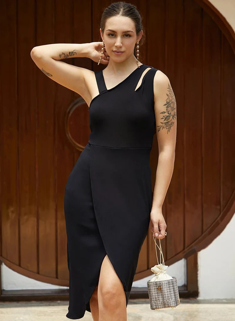 PINACOLADA Asymmetrical Sleeveless Dress