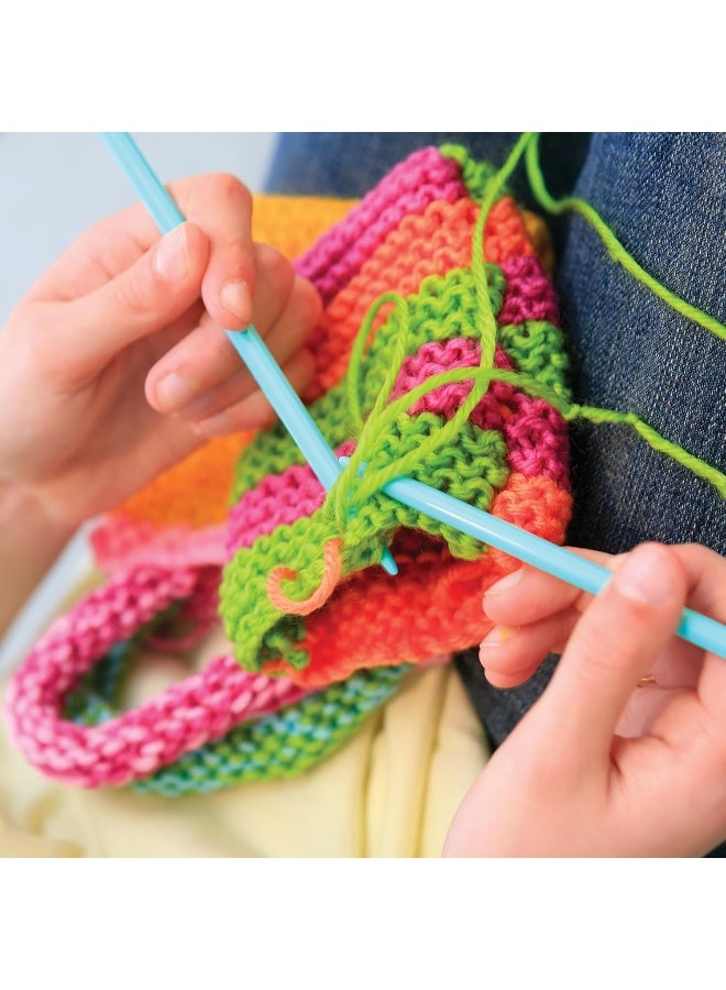 4m طقم فن الحياكة السهل من 4M – مجموعة حرفة خيوط للمبتدئين للأطفال والمراهقين من عمر 8 سنوات فما فوق | تعلم كيفية حياكة الأكواب، الحقائب أو الإكسسوارات مع ألوان خيوط متعددة وزوجين من الإبر | 00-02753 - Image 5