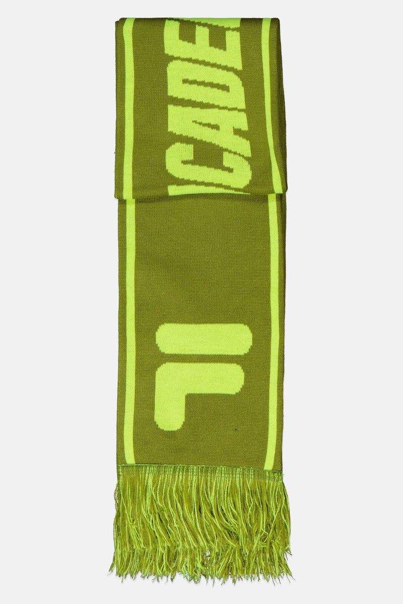 FILA Men C44 Team Scarf 140 x 20 cm, Olive/Lime - Image 2