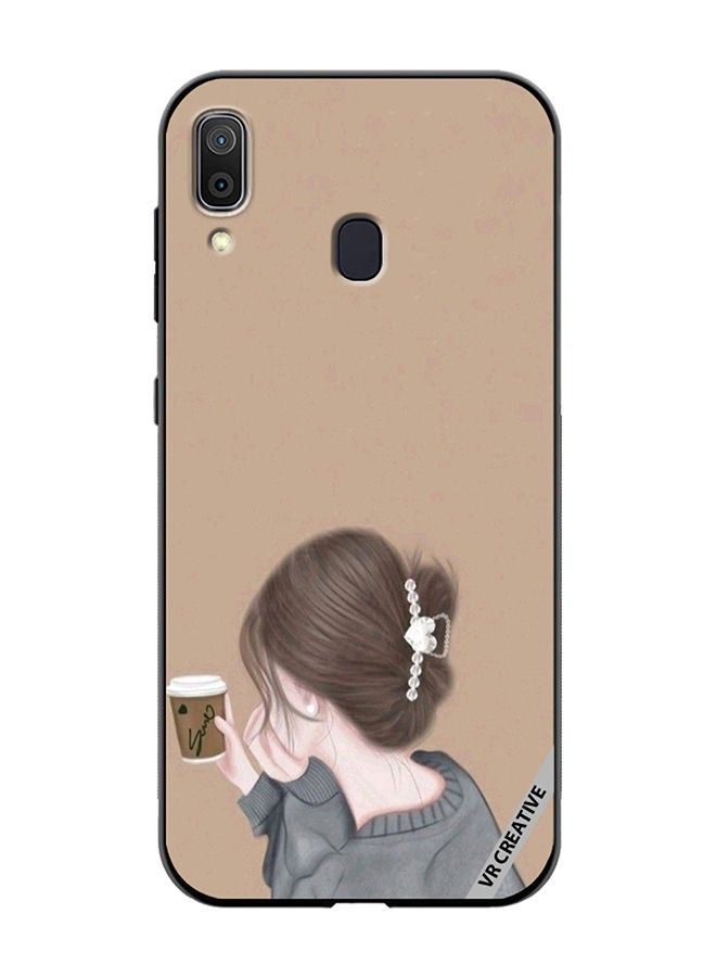 VR CREATIVE Protective Case Cover For Samsung Galaxy A30 Sipping Design Multicolour - Image 1
