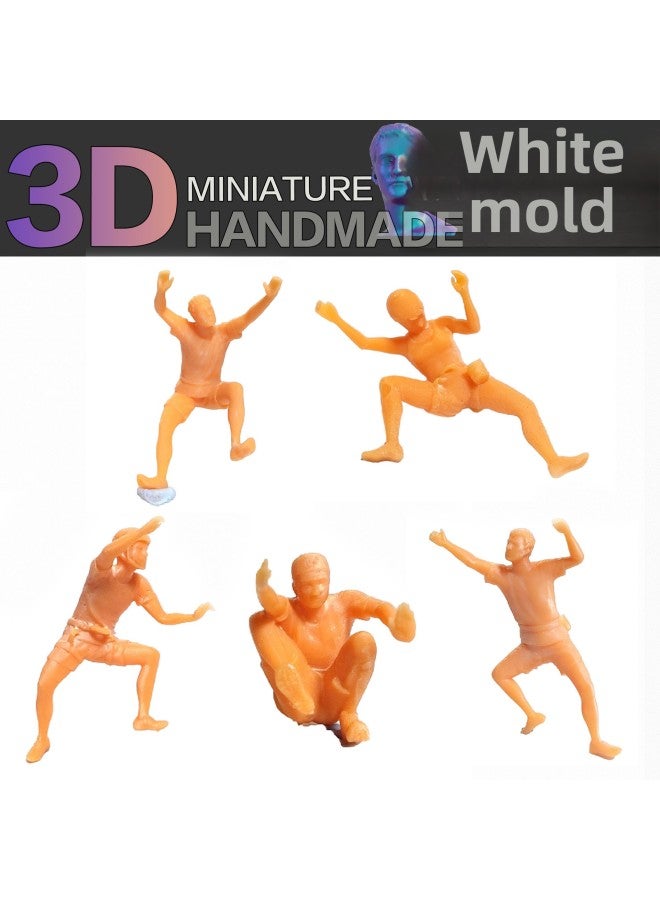 RM Original 64preiser/3 Mountaineering Backpackers Outdoor Miniature Landscape Decoration 1:87 Villain Rock Climbing-Color:1:64 Rock Climbing Series-Qu Grip Skill Male  - Image 1