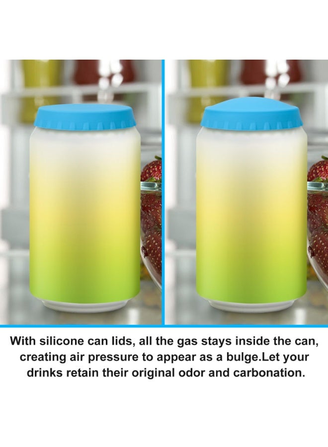 6 Pack Silicone Soda Can Cover Lids, Reusable Soda Can Lids Beer Can Covers Pop Can Covers, BPA Free Silicone Can Cover, Stopper and Protector for Soda, Beer, Beverage, Juice, Coke, Fits Standard Cans - Image 5