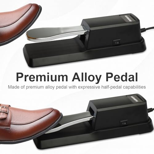 karmiero Sustain Pedal for Keyboard Universal, Premium Sustain Pedal, Piano Pedal for Keyboard with Polarity Switch for MIDI Keyboards, Digital Pianos, Yamaha, Casio and More, 1/4'' Input Plug by karmiero - Image 5