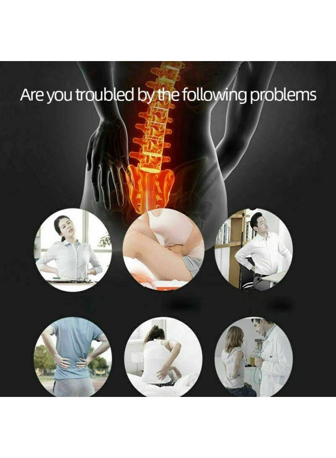 Self-heating magnetic back and waist belt – Double magnetic self-heating belt (for abdomen and back) – High elasticity back brace with strong support strips – Suitable for weightlifting, long office work, and for relieving menstrual pain – Complete protection for the waist and abdomen – Suitable for men and women (size XL) - Image 3