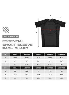 Sanabul  Essential Short Sleeve Compression Shirt for Men | MMA Wrestling Jiu Jitsu BJJ Base Layer Rash Guard | Workout Men's Compression Shirt (Medium, All Black)  - Image 3