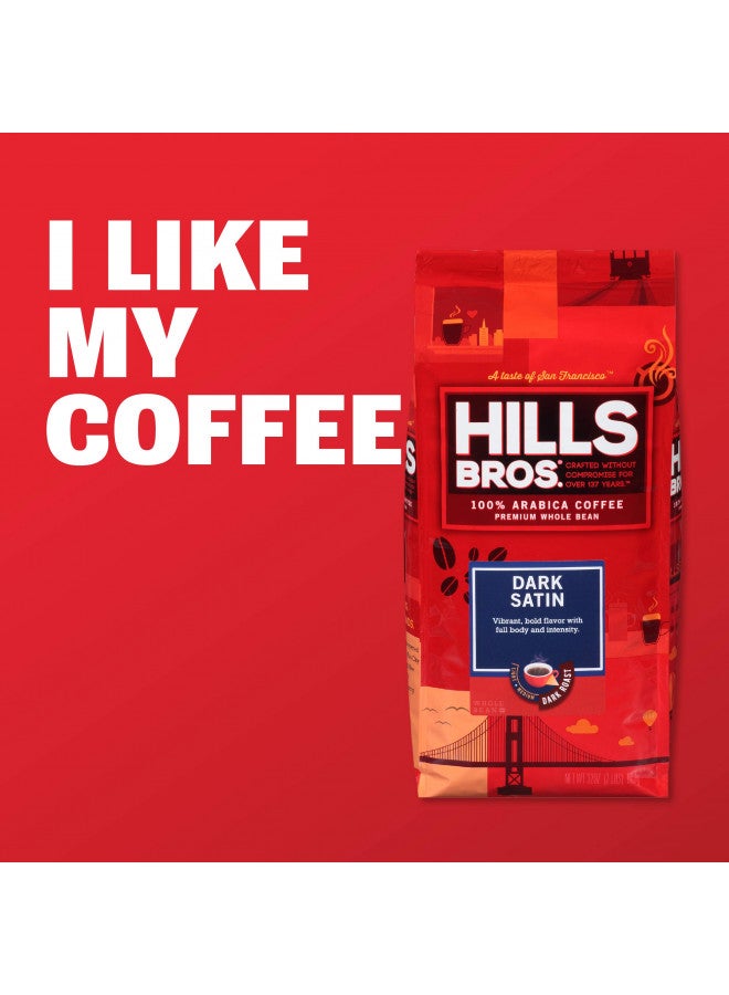 Hills Bros Hills Bros. 100% Colombian Whole Bean Coffee, Medium Roast, 24 Oz. Bag - Roasted Arabica Coffee Beans, Smooth Balanced Flavor  - Image 2