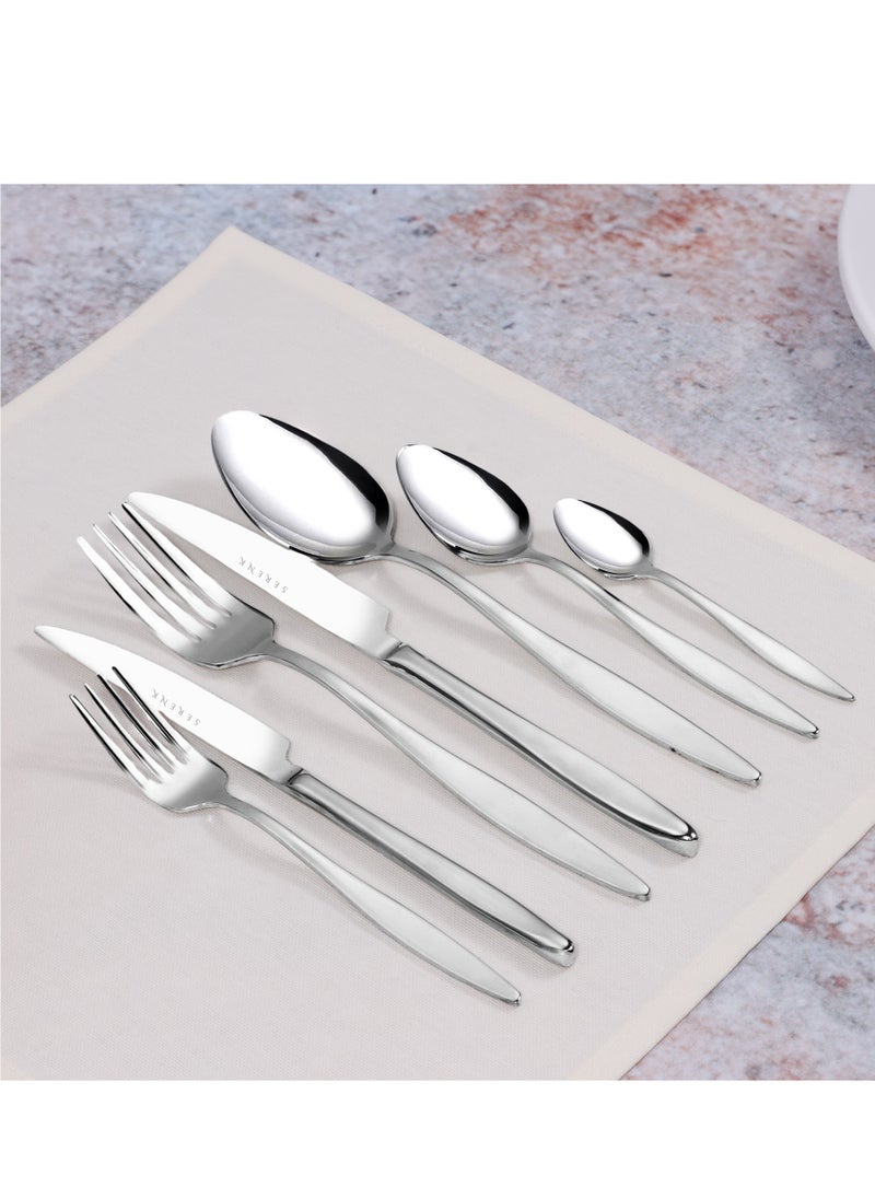 Serenk Milan 42-Piece 18/10 Stainless Steel Cutlery Set – Polished, Durable Flatware for an Elegant Dining Experience - pzsku/Z446E33167722E69D1894Z/45/_/1734436243/c8417c35-4a15-4401-bfec-e2b41fbe9e5d