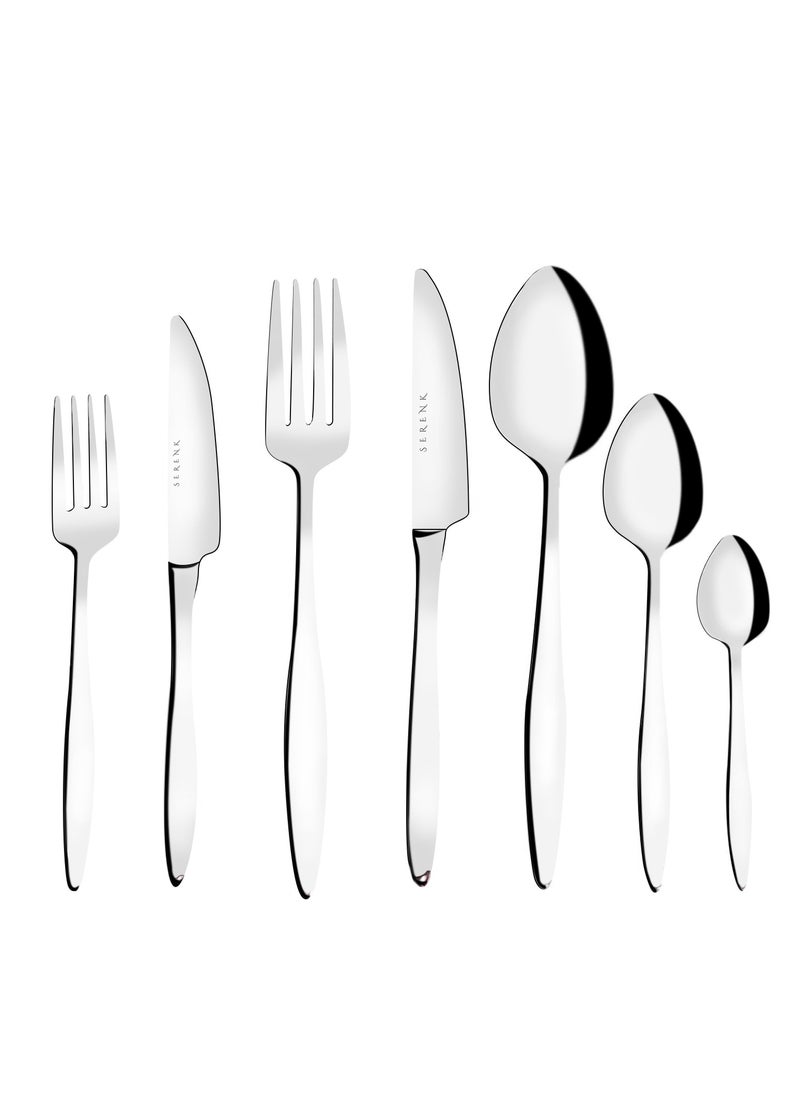 Serenk Milan 42-Piece 18/10 Stainless Steel Cutlery Set – Polished, Durable Flatware for an Elegant Dining Experience - pzsku/Z446E33167722E69D1894Z/45/_/1734436334/13cdb319-30ff-41d7-b28e-1c0a3a52ca0a