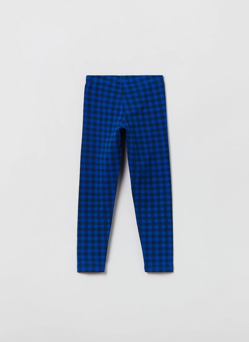 او في اس OVS Leggings With Check Print