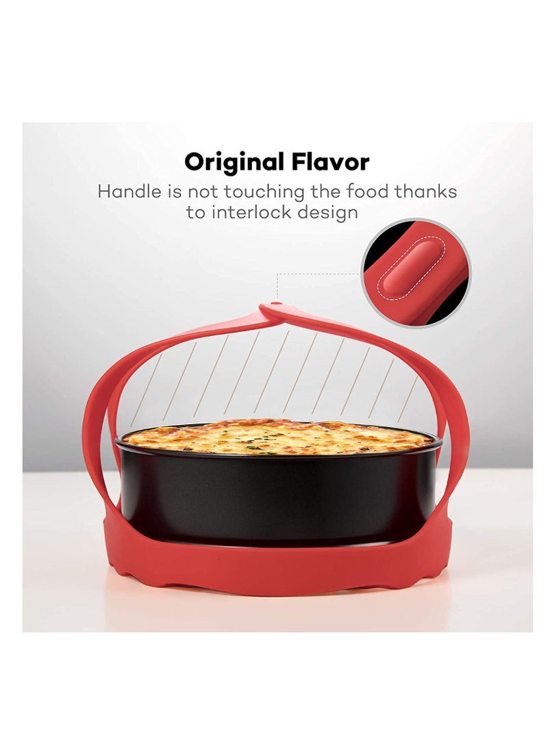 Excefore - Pressure Cooker Sling, Silicone Bakeware Sling for 3Qt Instant Pot, Multi-function Cooker Anti-scalding Bakeware Lifter Steamer Rack，BPA-Free Silicone Egg Steamer Rack (3 Qt) - Image 1