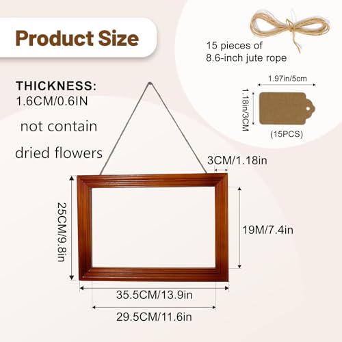 Tnstbiee Boho Farmhouse Herb Flower Drying RackDried Flower Wall Decor for Dried Flower DisplaysPropagation ProjectsDIY Wall ArtIdeal for Home Decor Wedding Bouquetsnot contain dried flowers - Image 3