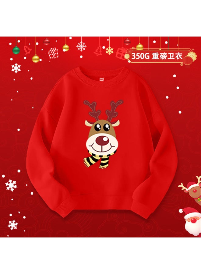 Export Christmas Sweatshirt Christmas Eve Fashion Warm Top Parent-child Adult Children Festive Family Outfit