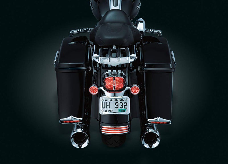 Kuryakyn 9008 Motorcycle Accent Accessory: Taillight Cover without Slots for 1973-2019 Harley-Davidson Motorcycles, Chrome , black - Image 3