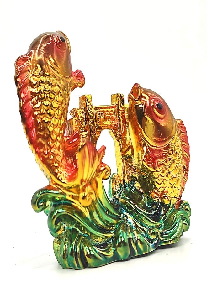 Plus Value Feng Shui Double Twin Fish (3cm x 8cm x 7.5cm Approx Weight - 90 Grams Approx, Multicolour), - Image 3