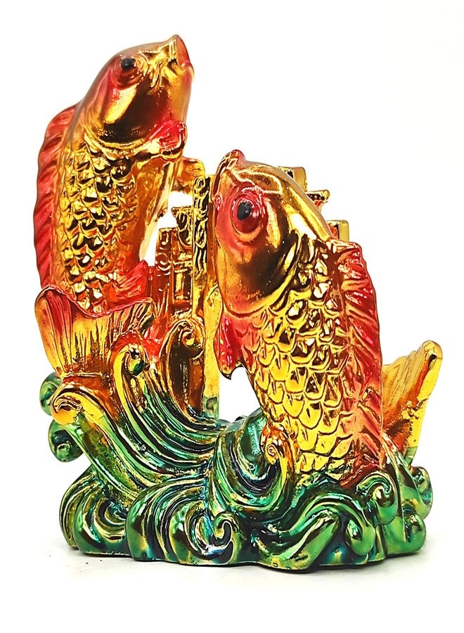 Plus Value Feng Shui Double Twin Fish (3cm x 8cm x 7.5cm Approx Weight - 90 Grams Approx, Multicolour), - Image 4