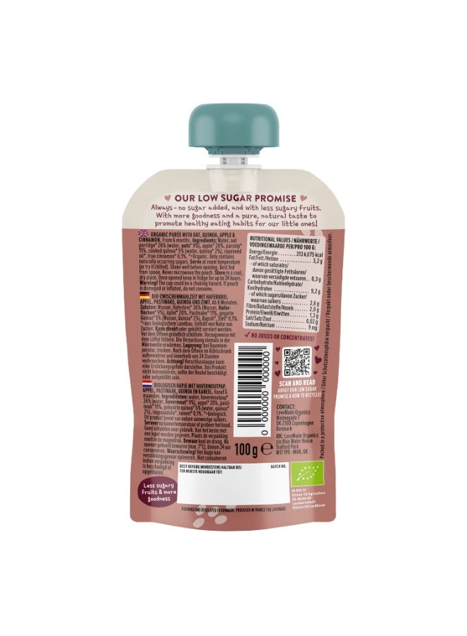 Love Made Organic Porridge Grod - Oat, Quinoa, Apple & Cinnamon - 100g - Image 2