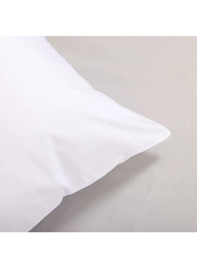 ريشا هوم Pack of 2 Hotel Standard Pillowcase Set – 100% Cotton 200 TC, White 50x75+10cm - Image 3