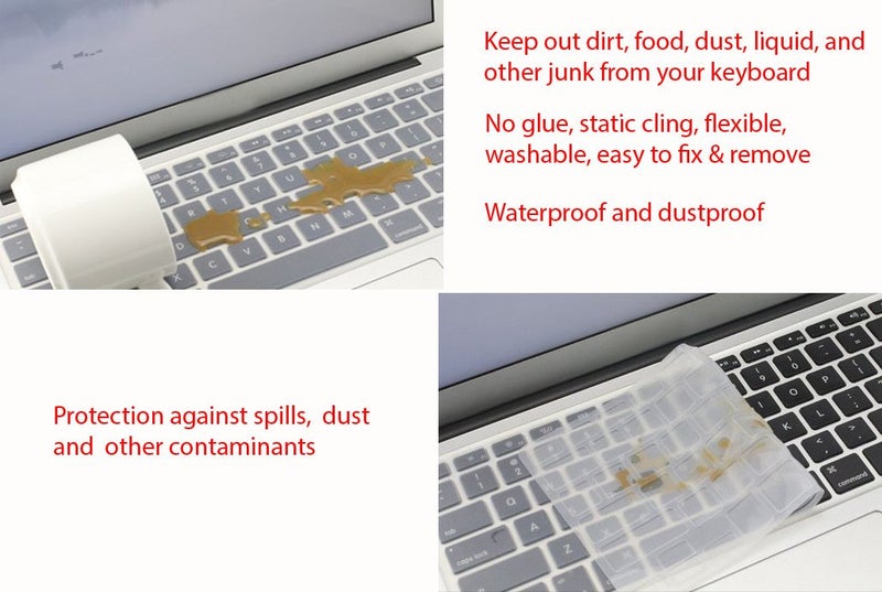 Saco Full Size Clear Keyboard Cover Silicone Skin for Apple iMac Magic Keyboard with Numeric Keypad Model: MQ052LL/A (A1843) 2017 2018 Release - Transparent - Image 4