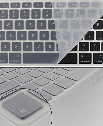 Saco Full Size Clear Keyboard Cover Silicone Skin for Apple iMac Magic Keyboard with Numeric Keypad Model: MQ052LL/A (A1843) 2017 2018 Release - Transparent - Image 3