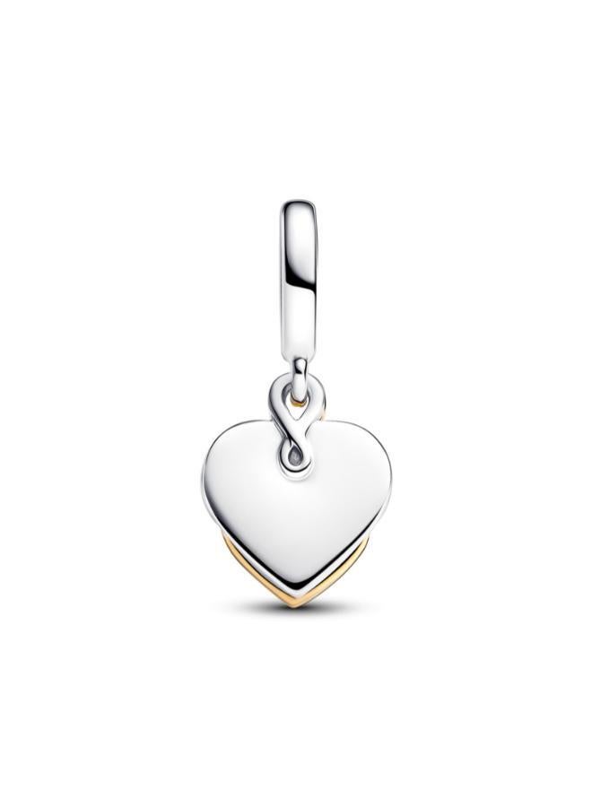 PANDORA Lab-grown Diamond Engravable Mum Double Dangle Charm - Image 2