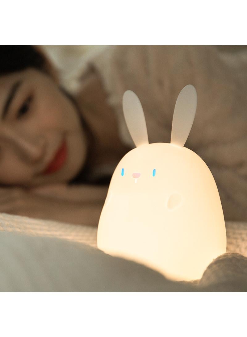 Little Rabbit's Silicone Night Light USB Charging Atmosphere Light LED Table Light - Image 2