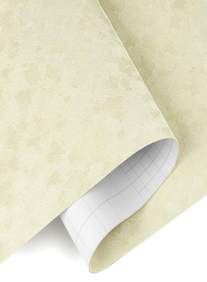 Decotalk Beige Velvet Wallpaper Velvet Peel and Stick Wallpaper Cream Felt Fabric Wallpaper 15.7x120 Inch Adhesive Felt Sheet for Crafts Jewelry Box Drawer Liner Soft Beige Velvet Wall Paper Textured - Image 1