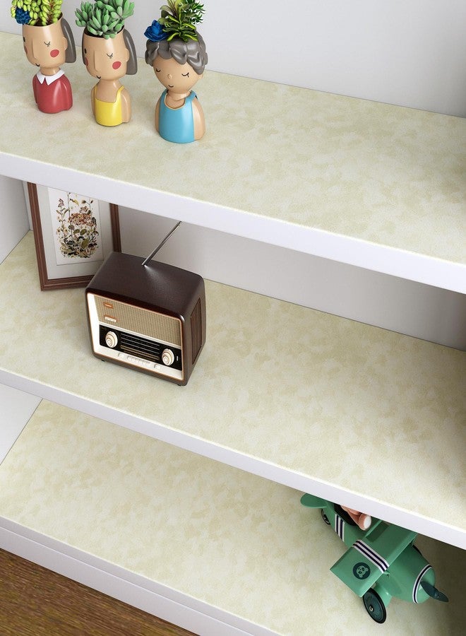 Decotalk Beige Velvet Wallpaper Velvet Peel and Stick Wallpaper Cream Felt Fabric Wallpaper 15.7x120 Inch Adhesive Felt Sheet for Crafts Jewelry Box Drawer Liner Soft Beige Velvet Wall Paper Textured - Image 4