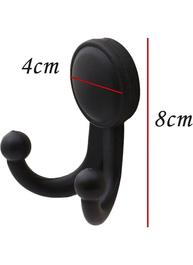 Glaswen 4 Pieces Karagül Black Hanger Coat Rack Bathroom Closet Clothes Hanger Hard Plastic  - Image 3
