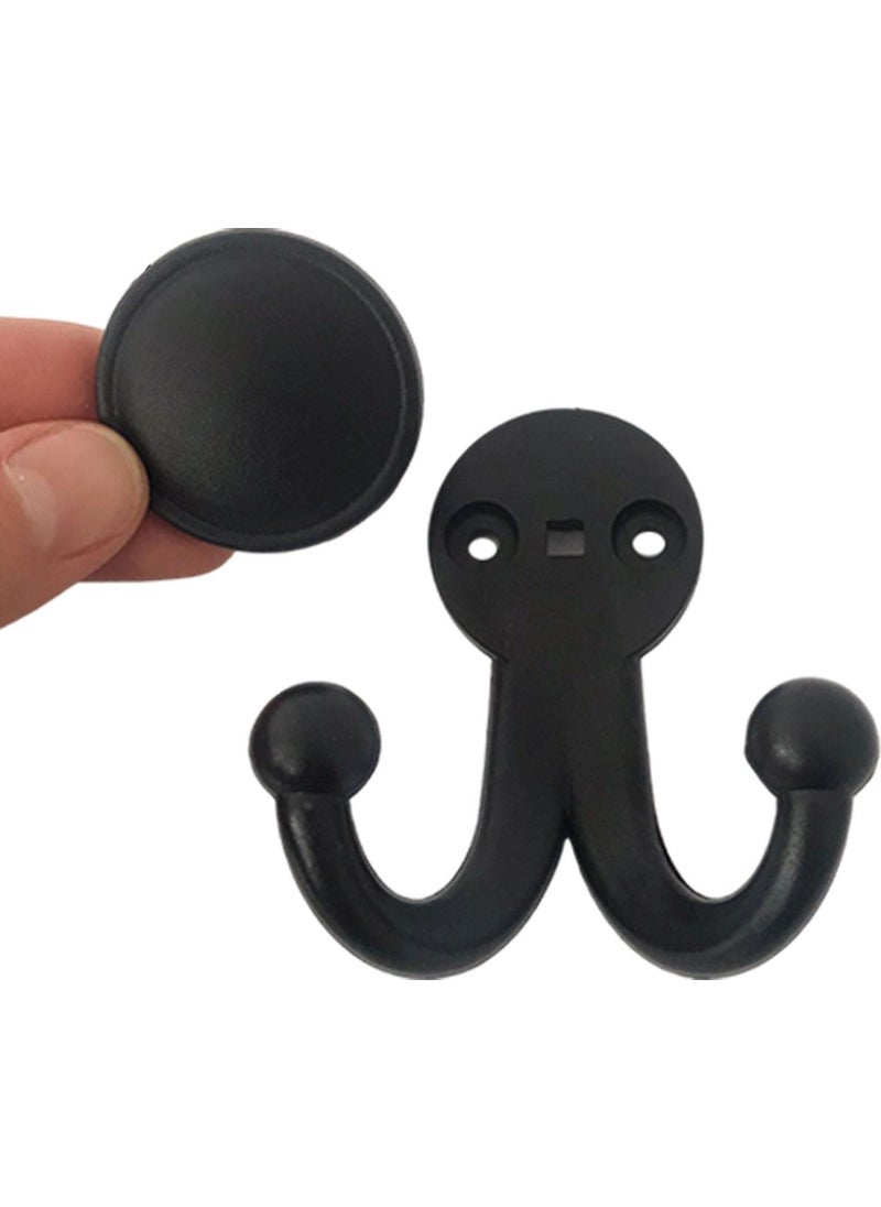Glaswen 4 Pieces Karagül Black Hanger Coat Rack Bathroom Closet Clothes Hanger Hard Plastic  - Image 2