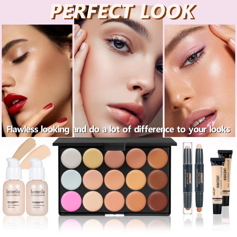 KAVCENT Makeup Kit for Teens Girls Makeup Kit for Women Full Kit Makeup Set for Teenagers Eyeshadow Palette Makeup Gift Set for Teen Girls Women - Image 4