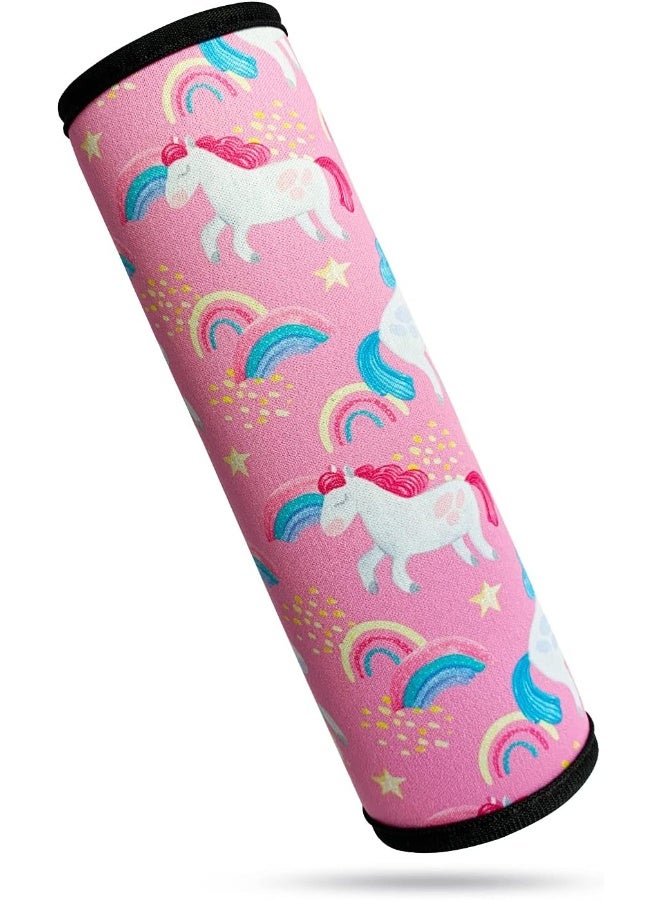 SLEILIN Seat Belt Cover for Kids, Seat Belt Pad for Boys Girls, Car Seat Straps Shoulder Pads for Kids, Kid's Seat Belt Cushion, Shoulder Strap Pad, 1 Piece (Unicorn) - Image 1