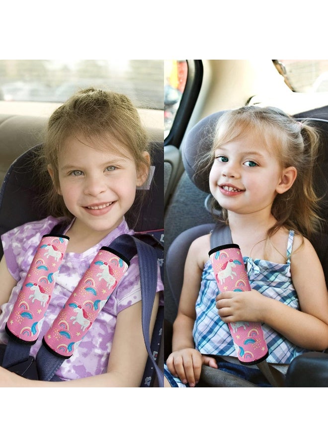 SLEILIN Seat Belt Cover for Kids, Seat Belt Pad for Boys Girls, Car Seat Straps Shoulder Pads for Kids, Kid's Seat Belt Cushion, Shoulder Strap Pad, 1 Piece (Unicorn) - Image 5