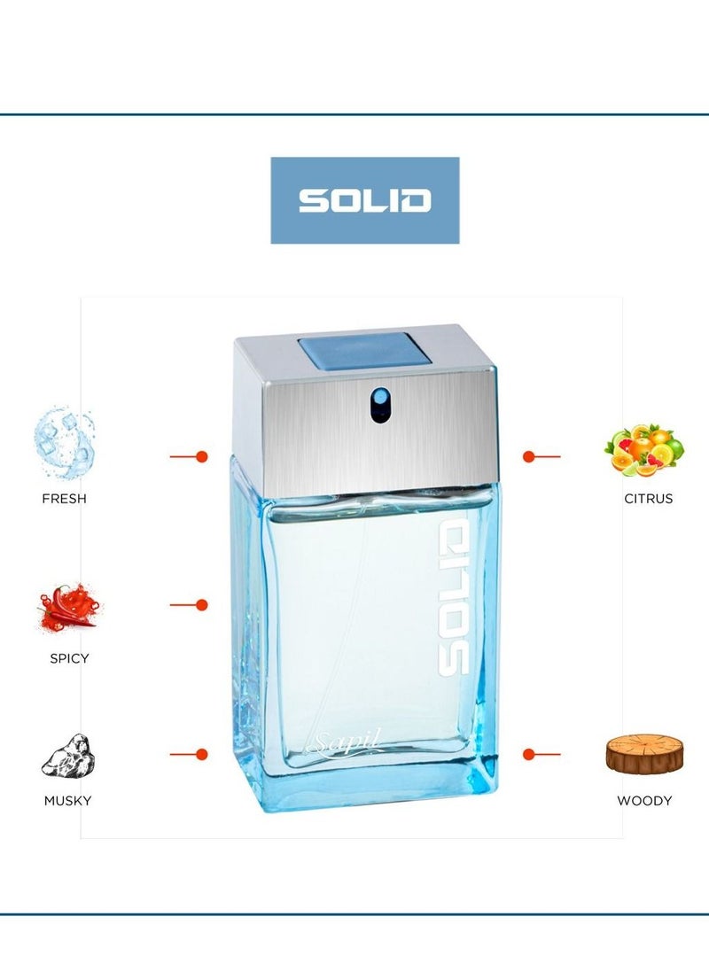 sapil Solid 100ml EDT  - Image 3