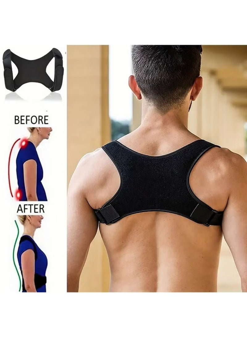 JOGAMS Back Support Belt for Posture Correction and Shoulder Alignment Strong Breathable and Comfortable Material - Image 2