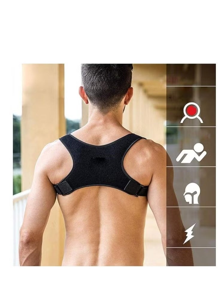JOGAMS Back Support Belt for Posture Correction and Shoulder Alignment Strong Breathable and Comfortable Material - Image 1
