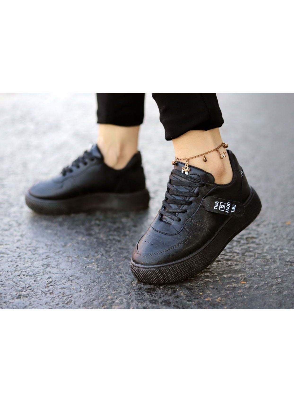 High Sole Flat Sneakers
