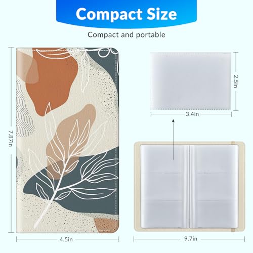 xiviers Pu leather business card organizer 240 Capacity business card holder organizerCredit card holder for women and men - Image 3