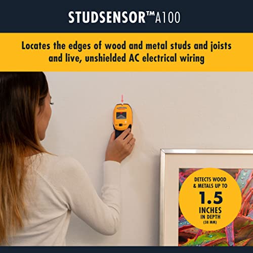 Zircon StudSensor A100 Wall Scanner and Center/Edge Locating Stud Finder with WireWarning Detection - Image 2
